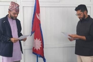 रास्वपा सचिवालय सदस्य सागर ढकालले लिए पद तथा गोपनीयताको शपथ